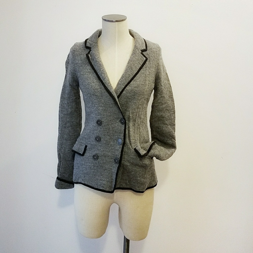 Wallace lined wool blazer